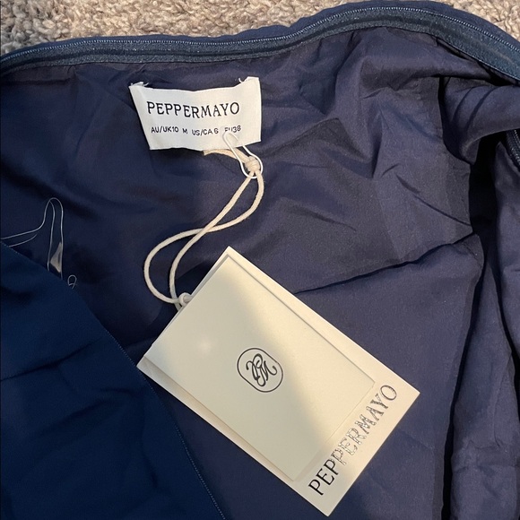 Peppermayo Eden navy dress NWT US 6 - Picture 5 of 5